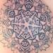 Tattoos - Dot Work Mandala with Leafy Edges - 96253